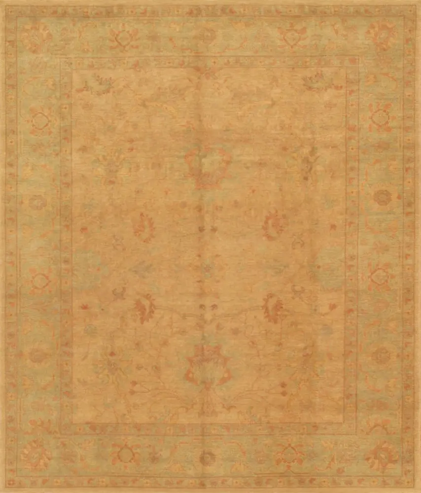 Pasargad Home Oushak Collection Hand-Knotted Lamb's Wool Area Rug- 8' 2