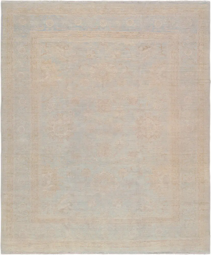 Pasargad Home Oushak Collection Hand-Knotted Lamb's Wool Area Rug- 11' 10