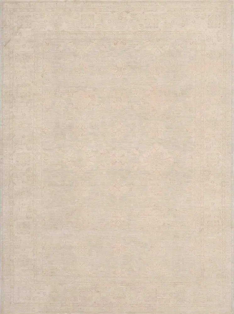 Pasargad Home Denver Hand-Knotted Grey Wool Area Rug- 8' 9