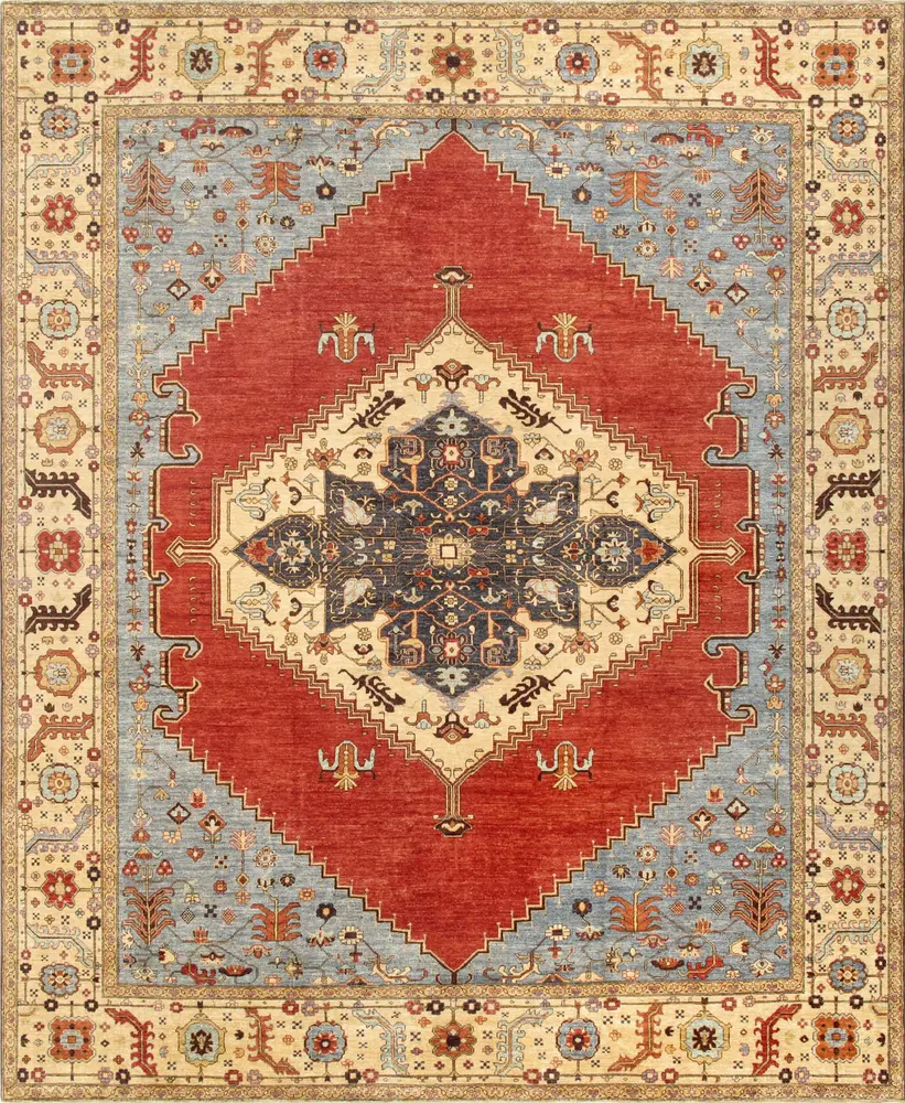 Pasargad Home Serapi Collection Hand-Knotted Lamb's Wool Area Rug-12' 2