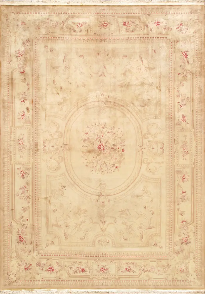 Pasargad Home Azerbaijan Collection Hand-Knotted Wool Area Rug- 9' 6