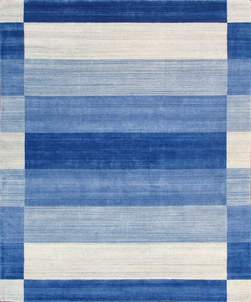 Pasargad Home Gramercy Collection Hand-Loomed Silk & Wool Charcoal Area Rug- 8' 9