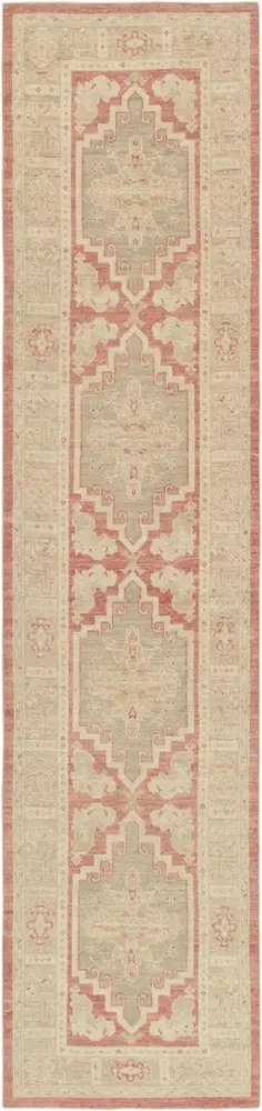 Pasargad Home Turkish Oushak Collection Hand-Knotted Wool Runner- 2'11