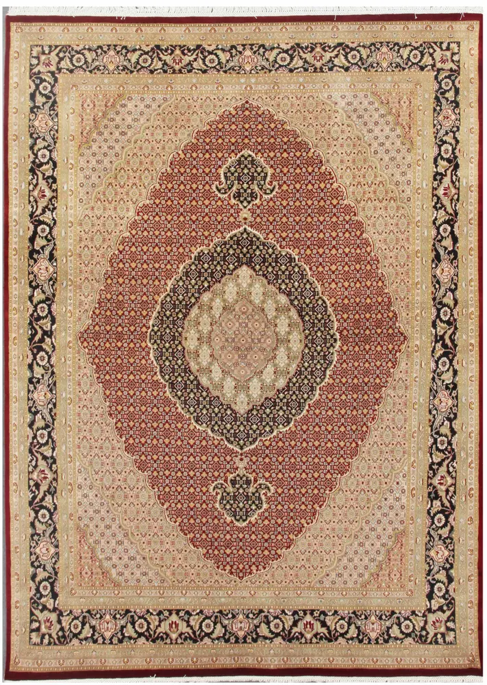 Pasargad Home Baku Collection Hand-Knotted Lamb's Wool Area Rug- 8' 0