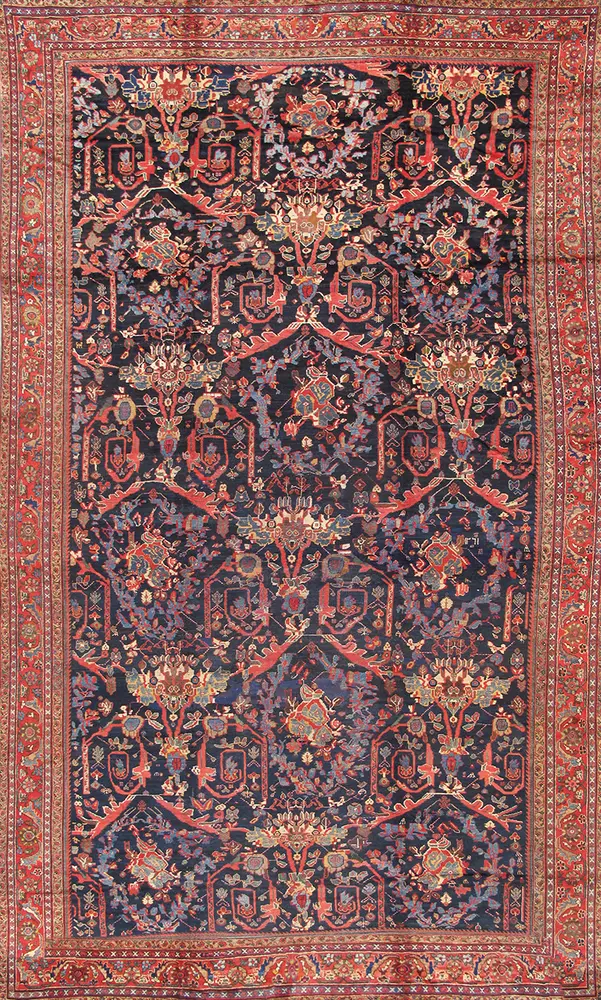Pasargad Home Antique Melody Colletion Hand-Knotted Lamb's Wool Area Rug- 11' 6