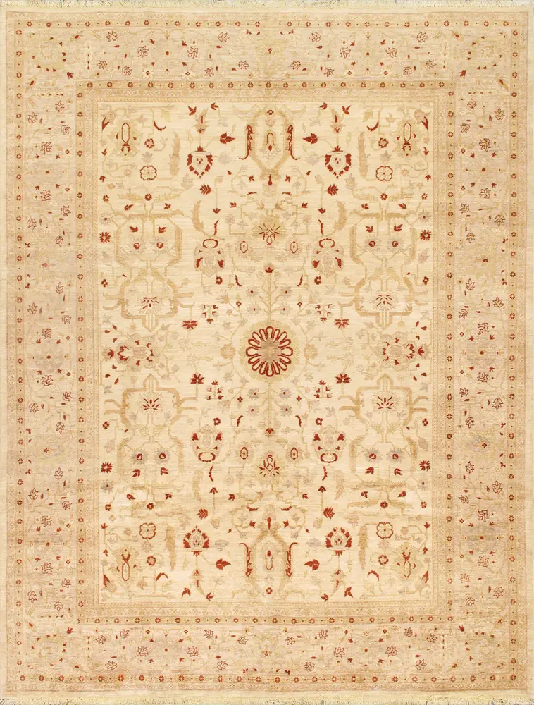 Pasargad Home Nomad Art Collection Hand-Knotted Lamb's Wool Area Rug- 9' 3