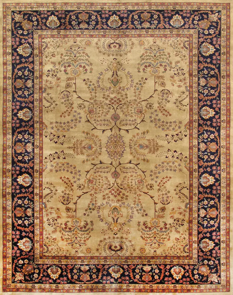 Pasargad Home Azerbaijan Collection Hand-Knotted Lamb's Wool Area Rug- 8' 0