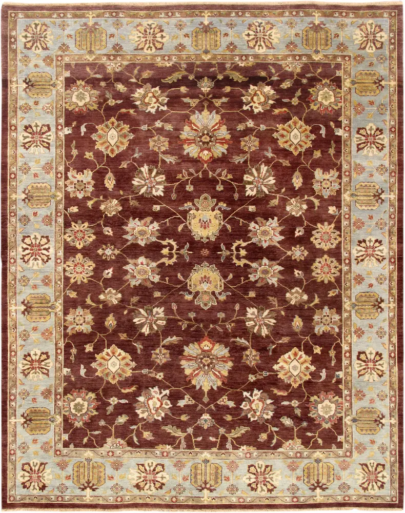 Pasargad Home Melody Collection Hand-Knotted Lamb's Wool Area Rug- 9' 0
