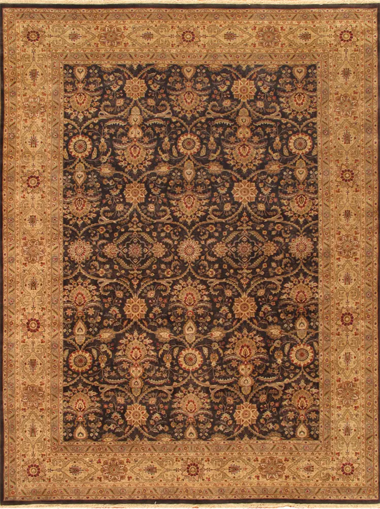 Pasargad Home Baku Collection Hand-Knotted Lamb's Wool Area Rug- 8' 10