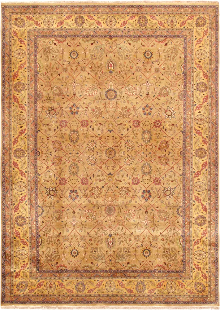 Pasargad Home Baku Collection Hand-Knotted Lamb's Wool Area Rug- 7' 11