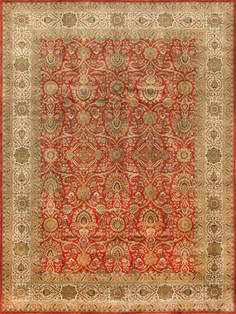 Pasargad Home Baku Collection Hand-Knotted Lamb's Wool Area Rug- 9' 2
