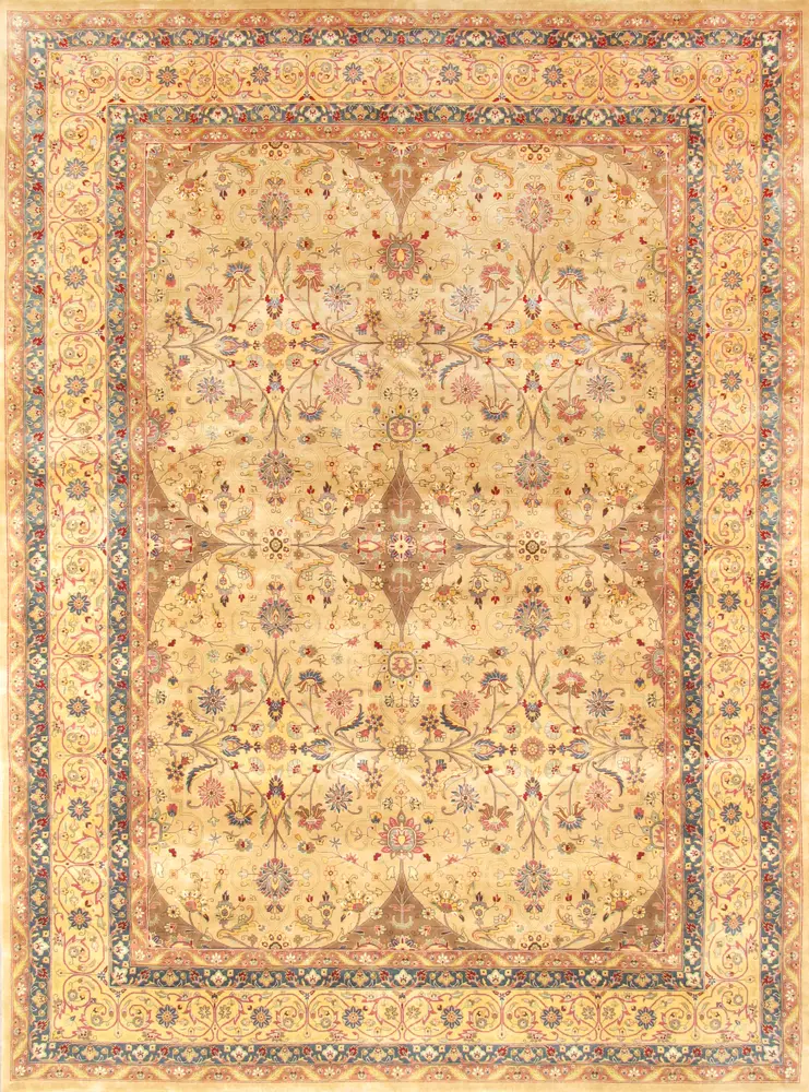Pasargad Home Baku Collection Hand-Knotted Lamb's Wool Area Rug- 8' 11