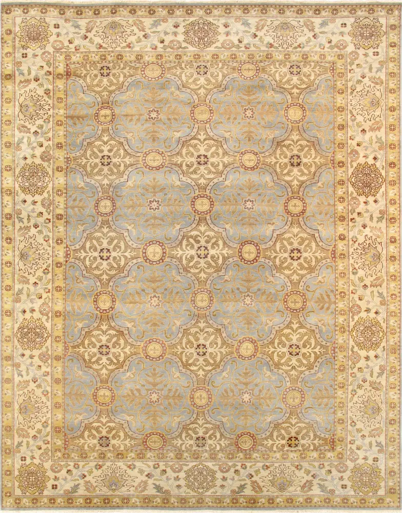 Pasargad Home Melody Collection Hand-Knotted Lamb's Wool Area Rug- 6' 0