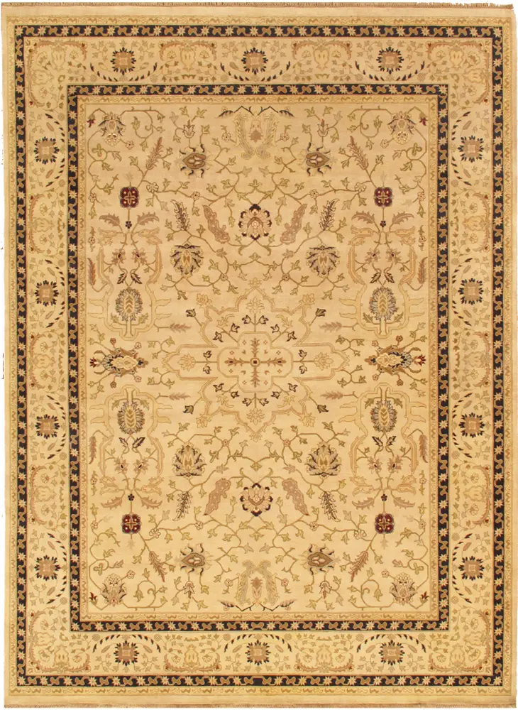 Pasargad Home Ziegler Sul Collection Hand-Knotted Lamb's Wool Area Rug- 9' 0