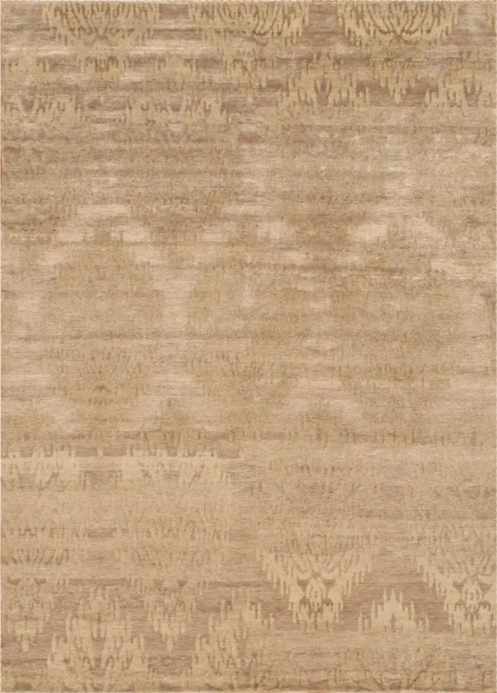 Pasargad Home Modern Collection Hand-Knotted Pure Silk Area Rug- 5'10