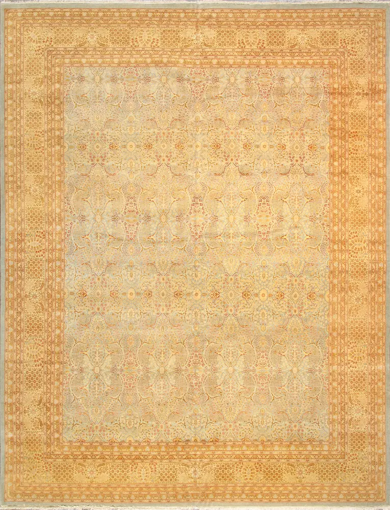 Pasargad Home Baku Collection Hand-Knotted Lamb's Wool Area Rug-12' 0