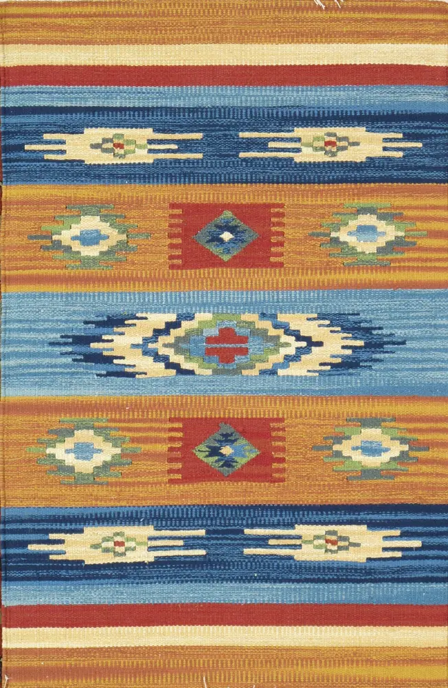 Pasargad Home Anatolian Collection Flat Weave Cotton Area Rug- 6' 0