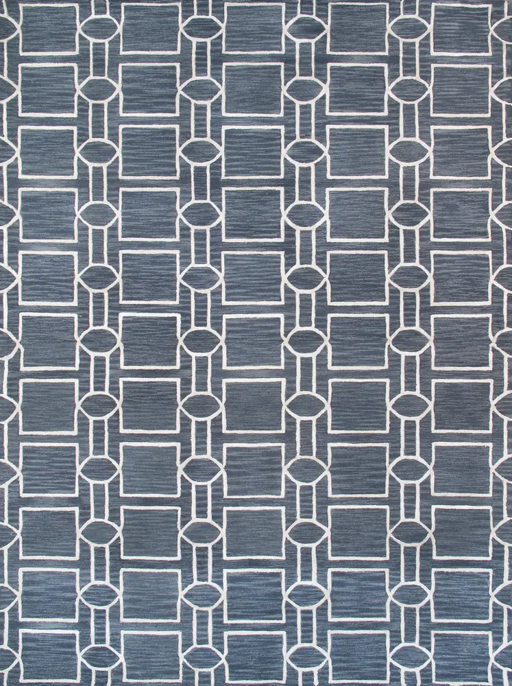 Pasargad Home Transitional Collection Hand-Tufted Silk & Wool Area Rug- 4' 0