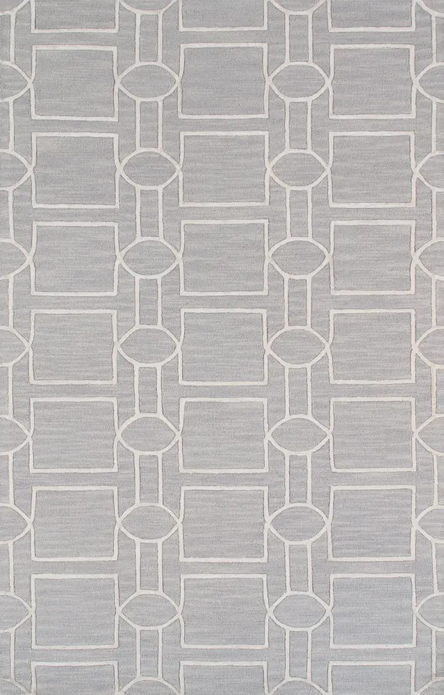 Pasargad Home Transitional Collection Hand-Tufted Silk & Wool Area Rug- 4' 0