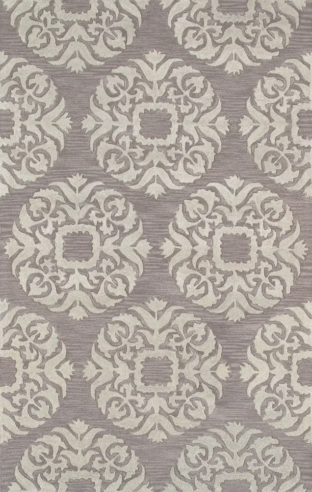 Pasargad Home Transitional Collection Hand-Tufted Lamb's Wool Area Rug- 5' 0