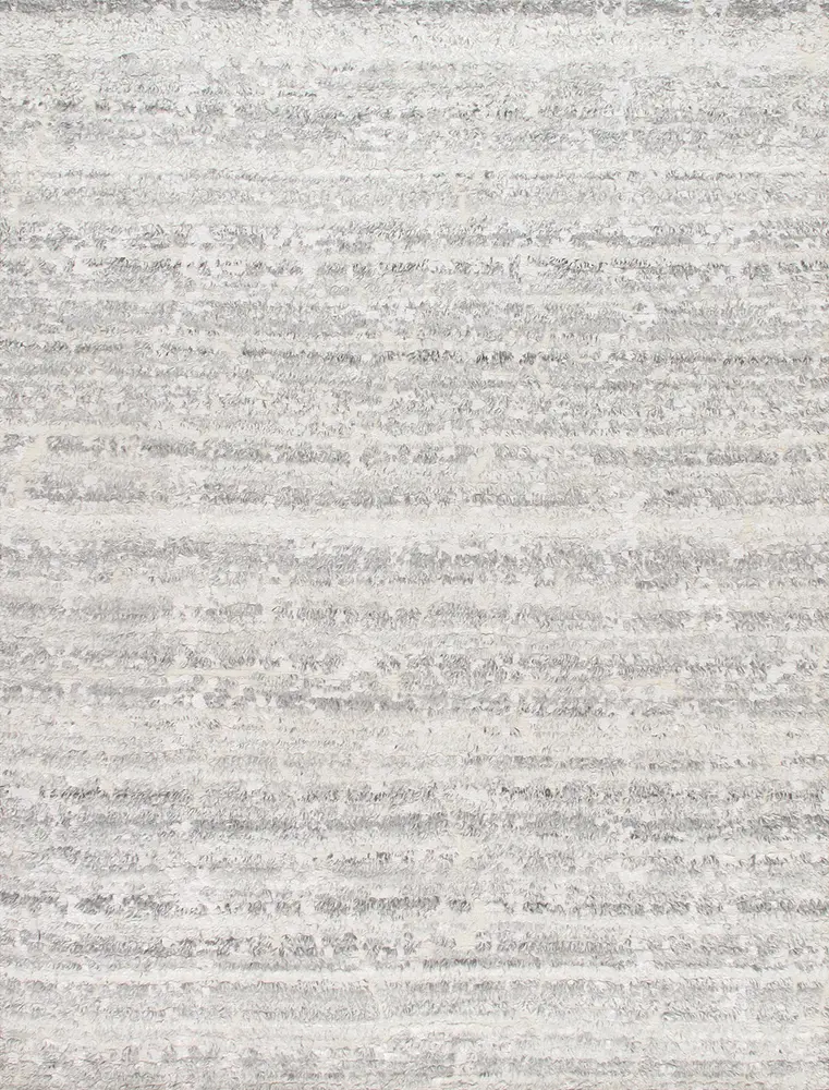 Pasargad Home Vogue Collection Hand-Knotted Silver Wool Area Rug-10' 0