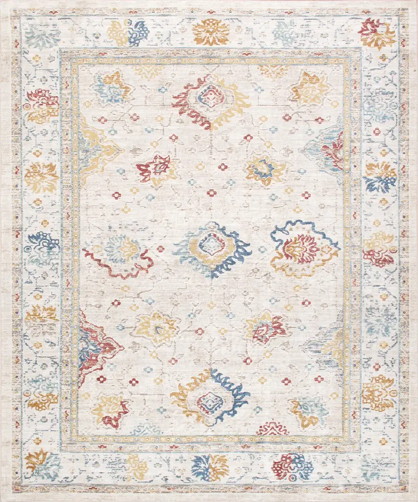 Pasargad Home Heritage Collection Power Loom Beige & Ivory Area Rug