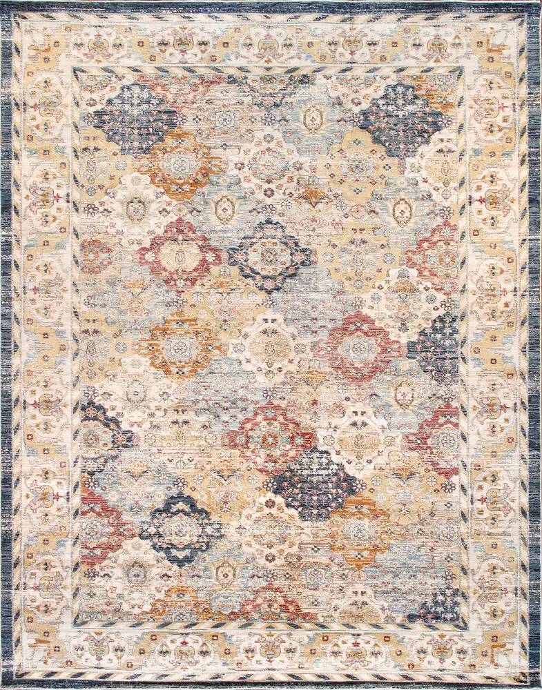 Pasargad Home Heritage Design Power Loom Beige Area Rug