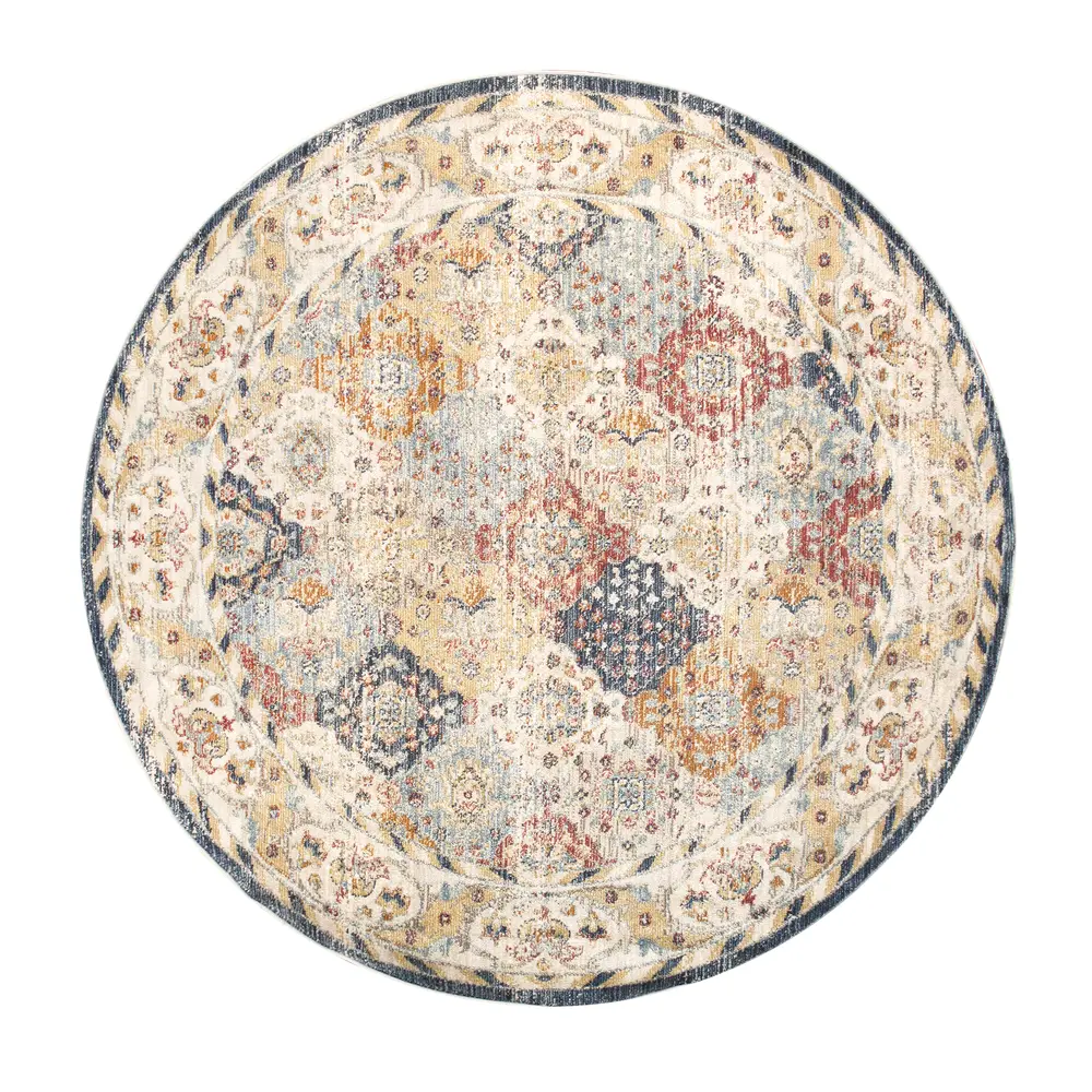 Pasargad Home Heritage Design Power Loom Beige Area Rug