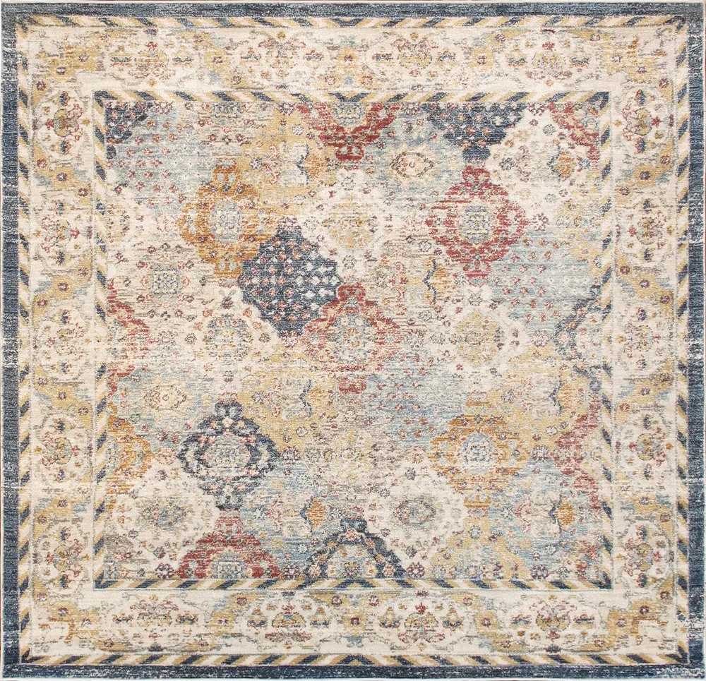 Pasargad Home Heritage Design Power Loom Beige Area Rug