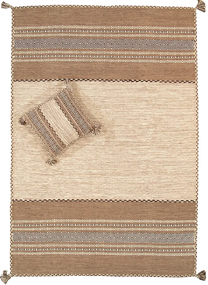 Pasargad Home Kilim Collection Hand-Woven Lamb's Wool Area Rug- 8' 0