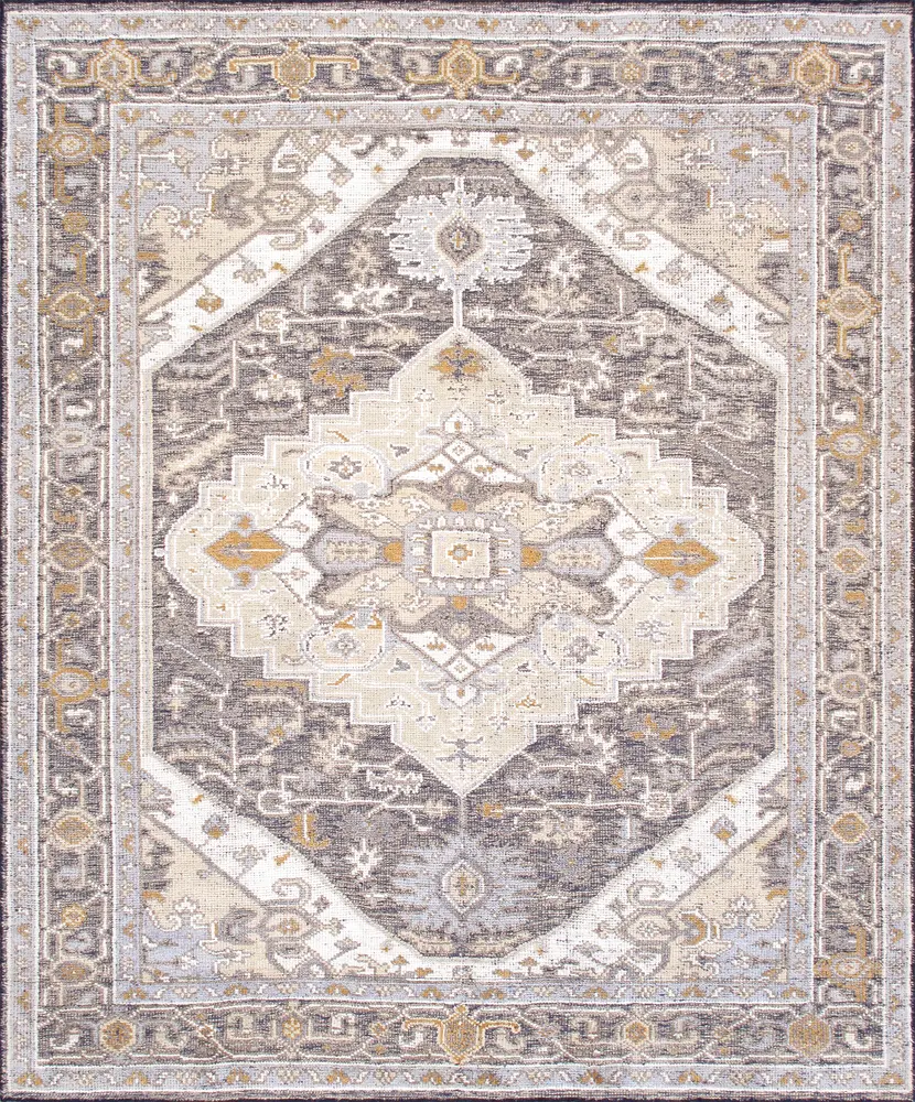 Pasargad Home Serapi Collection Hand-Knotted Vsilk & Wool Blue Area Rug- 8' 2'' X 10' 2''