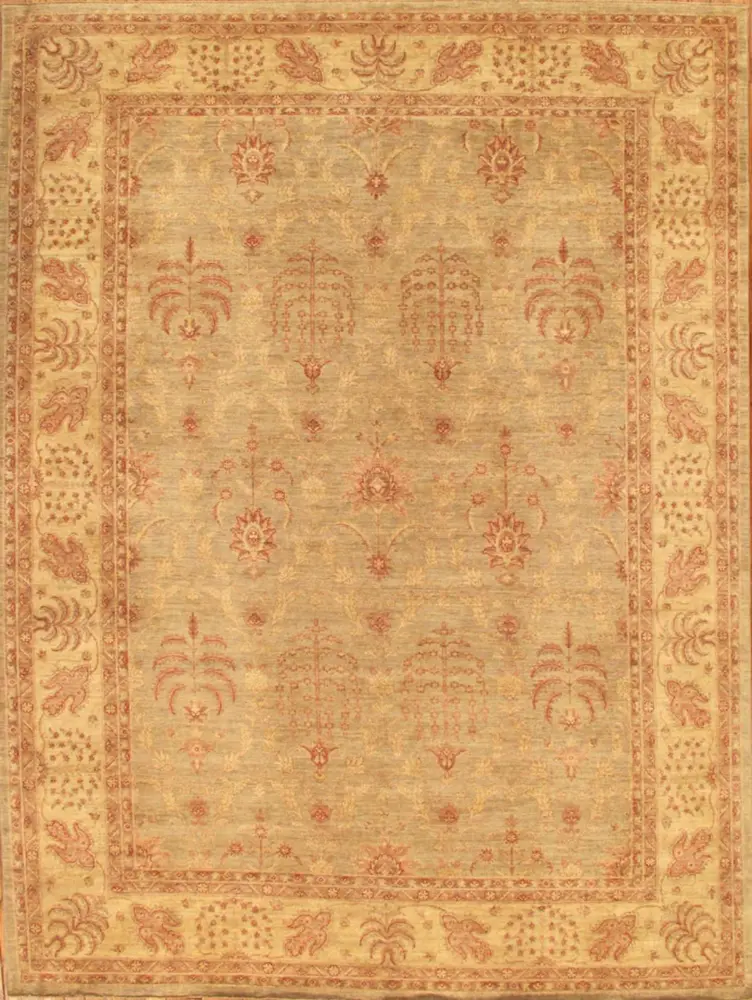 Pasargad Home Denver Hand-Knotted L. Blue Lamb's Wool Area Rug- 9' 9