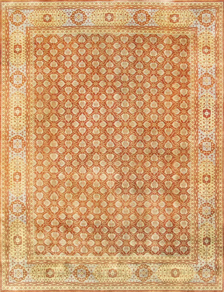 Pasargad Home Mamluk Collection Hand-Knotted Lamb's Wool Area Rug- 8'10