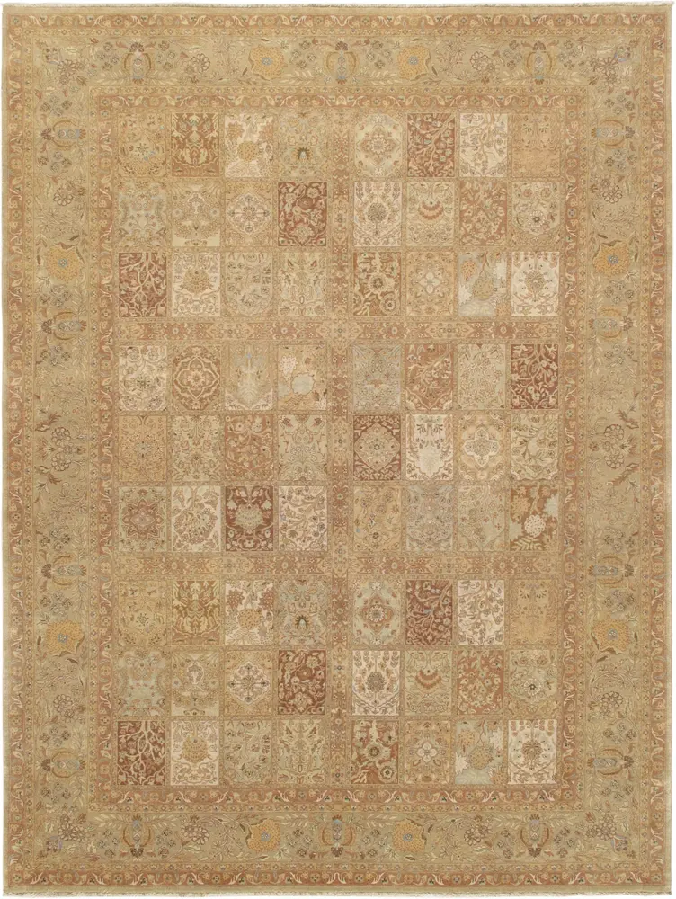 Pasargad Home Baku Collection Hand-Knotted Lamb's Wool Area Rug- 9' 2