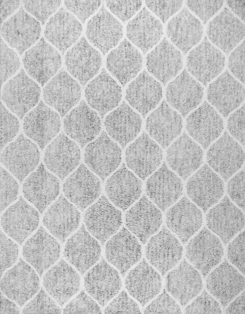 Pasargad Home Paris Shag Moroccan Hand-Woven Microfiber & cotton Shaggy Rug- 9' 0