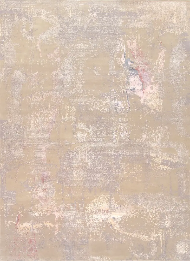 Pasargad Home Modern Hand-Knotted Beige Area Rug-11'10'' X 15' 3''