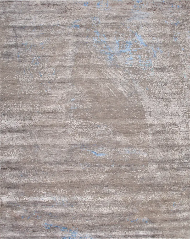 Pasargad Home Cosmo Collection Hand-Knotted Silk & Wool Area Rug- 8'11