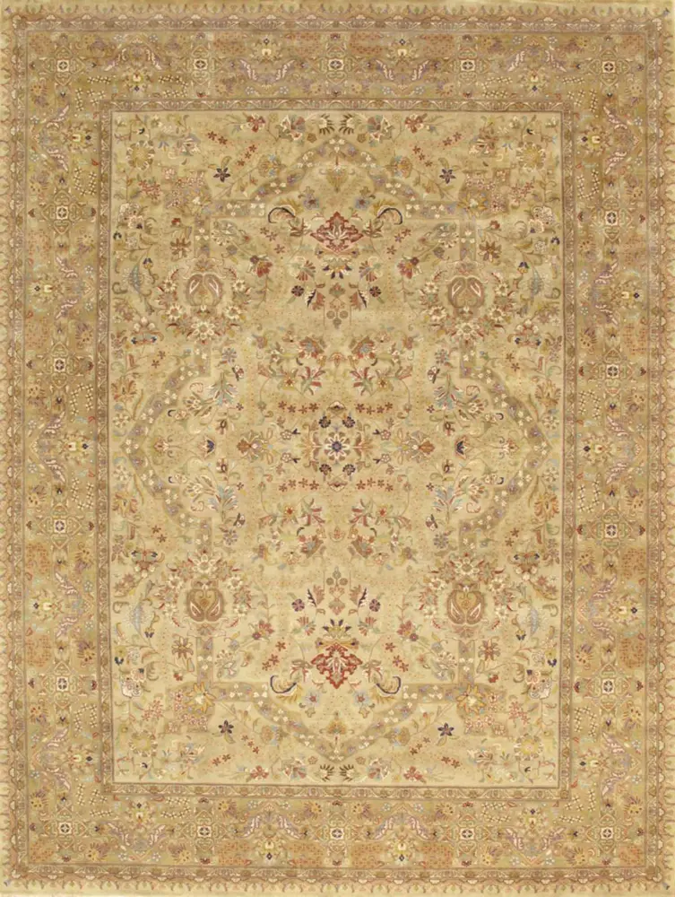 Pasargad Home Baku Collection Hand-Knotted Lamb's Wool Area Rug- 3' 0