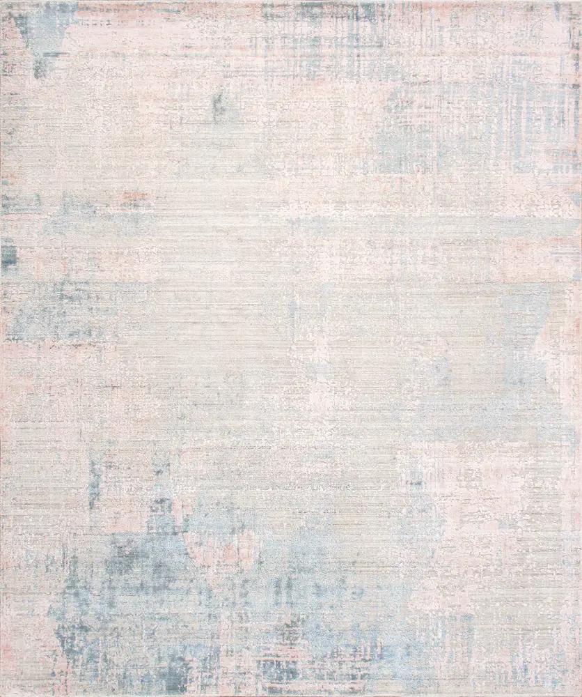 Pasargad Home Malibu Collection Hand-Loomed Grey/Pink Area Rug-10' 0'' X 14' 0''