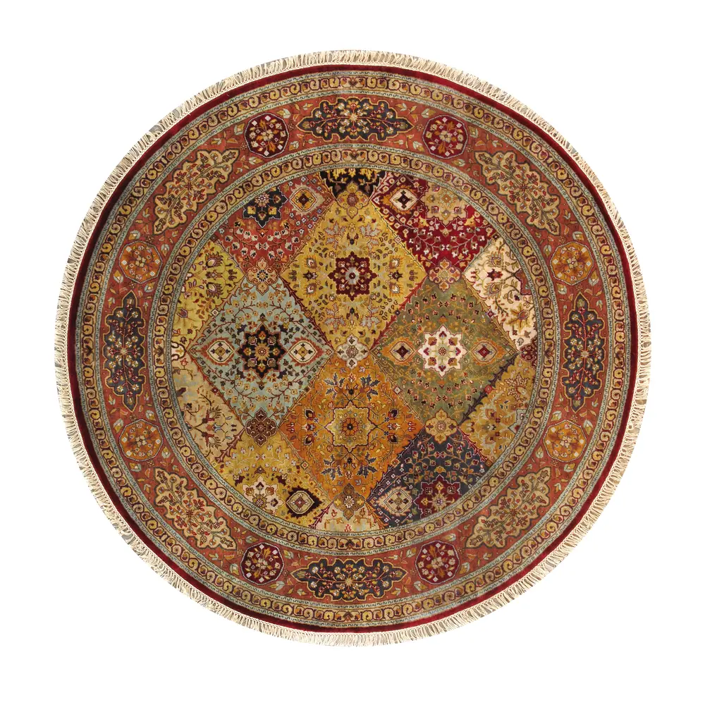 Pasargad Home Baku Collection Hand-Knotted Lamb's Wool Area Rug- 6' 1