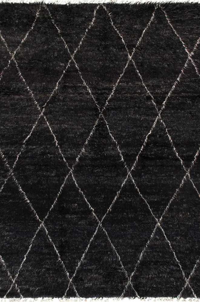 Pasargad Home Casablanca Moroccan Collection Hand-Knotted Wool Area Rug- 8'10