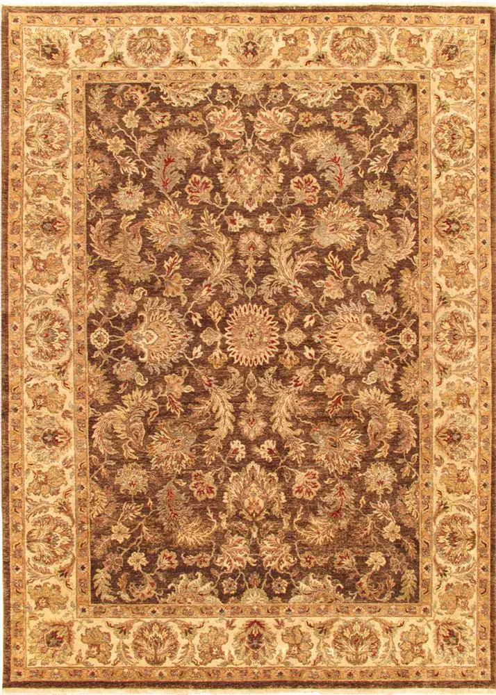 Pasargad Home Agra Collection Hand-Knotted Lamb's Wool Area Rug- 9' 0