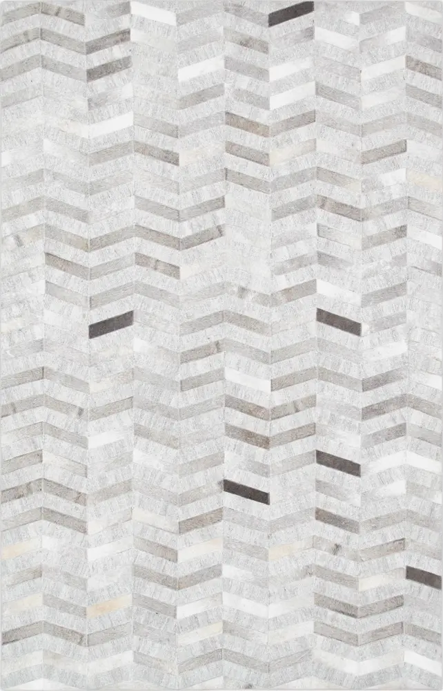 Pasargad Home Hand-Loomed Cowhide Sari Silk Area Rug- 9' 0