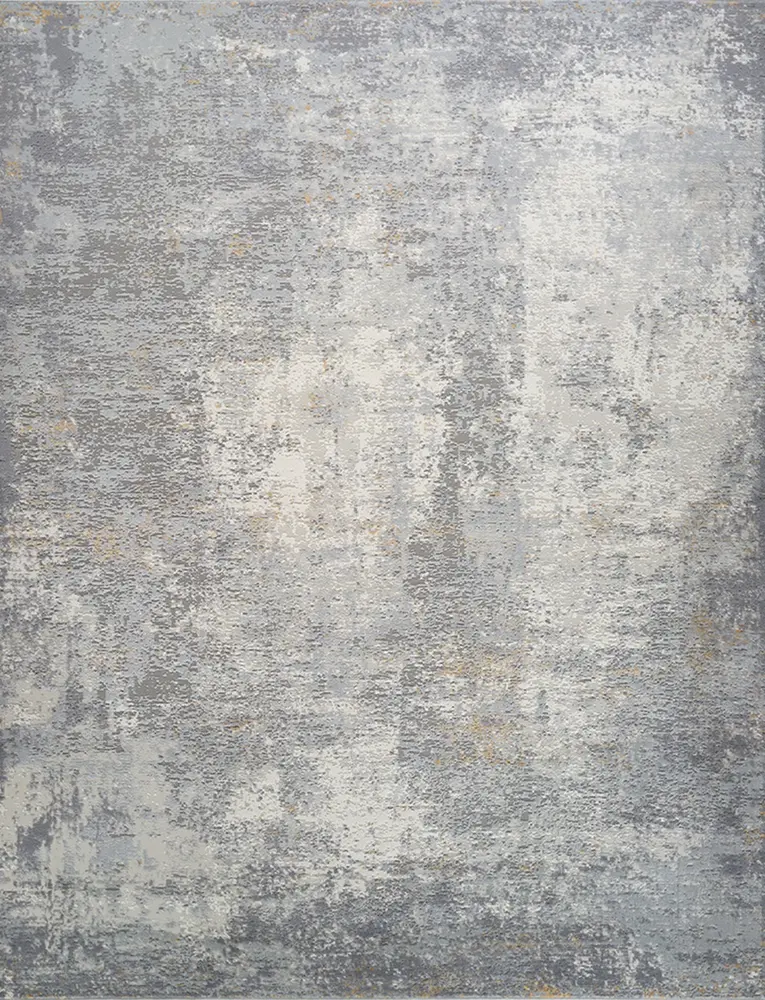 Pasargad Home Turkish Stella Design L. Grey/L. Grey Area Rug- 6' 0'' X  9' 0''