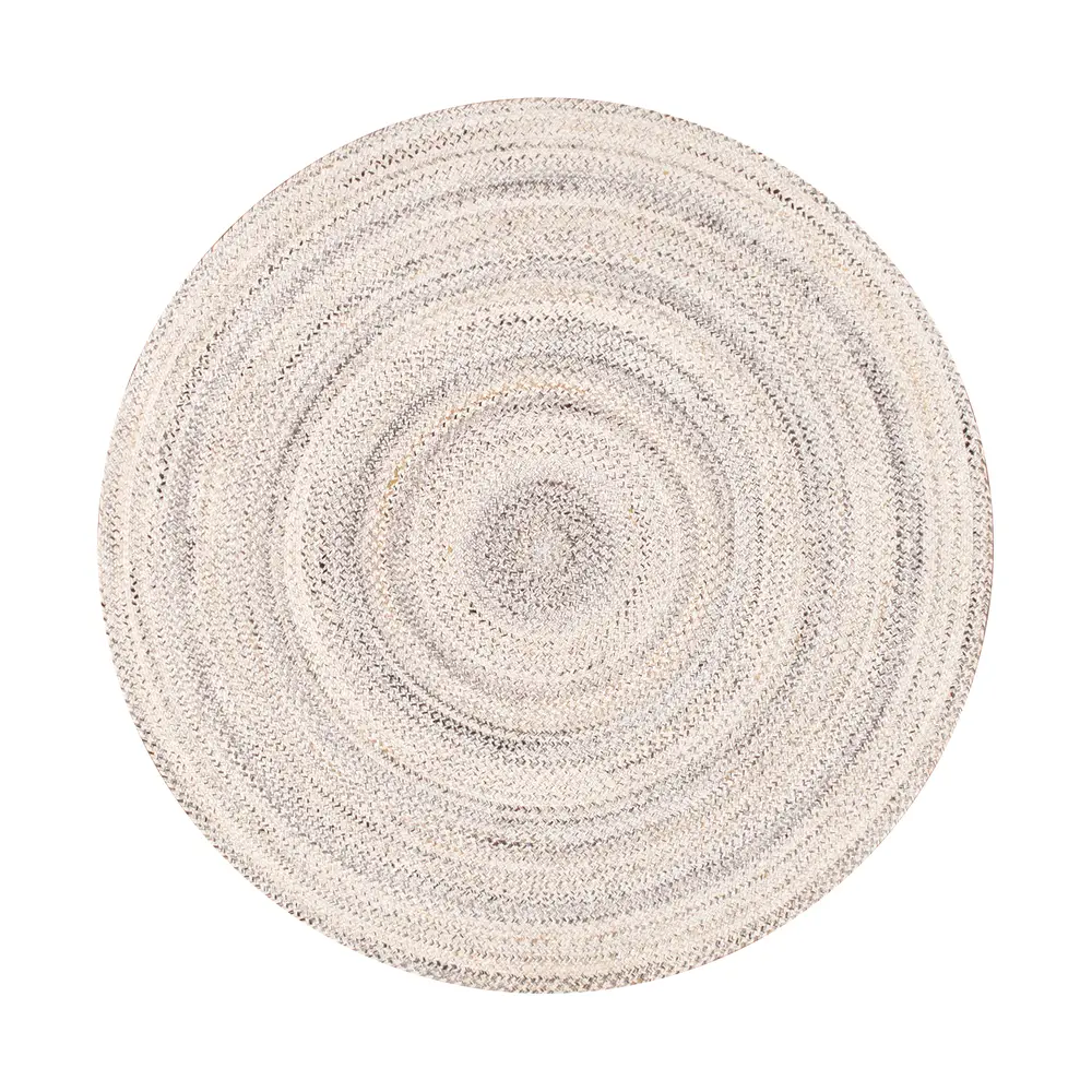Pasargad Home Camilo Hand-Braided Beige Indoor/Outdoor Area Rug- 6' 0'' X 6' 0''