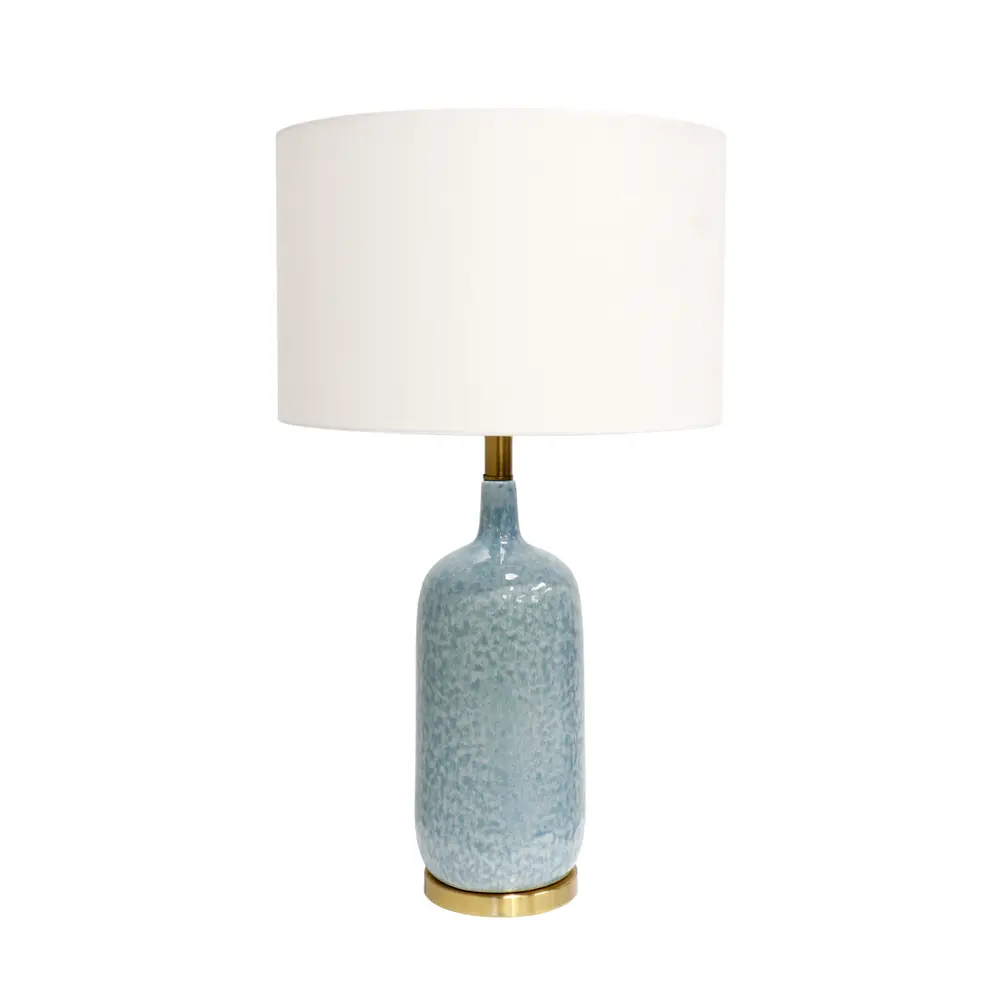 Pasargad Home Tucson Speckled Blue Ceramic Table Lamp