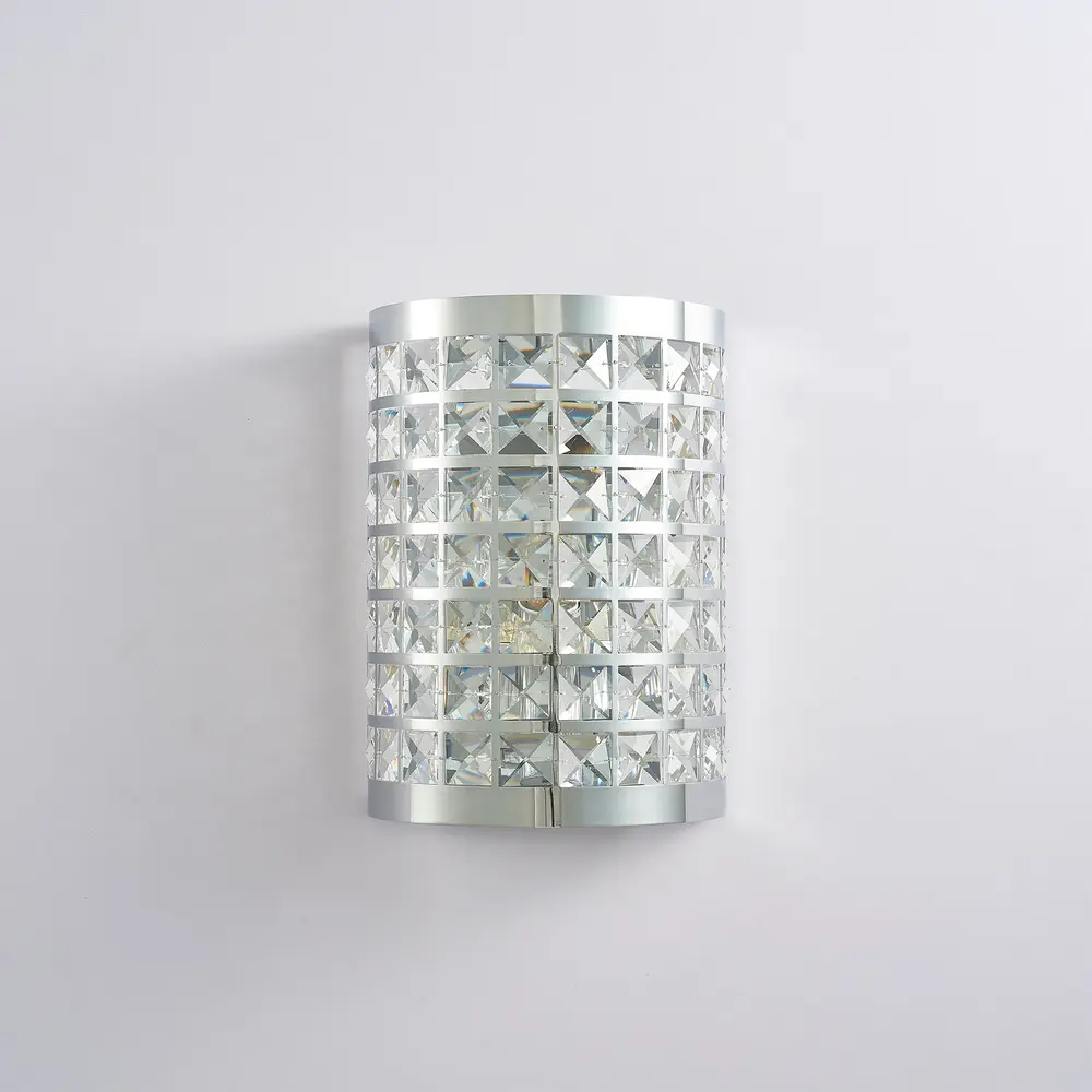 Pasargad Home Rene Lucite Sconce, Chrome Finish