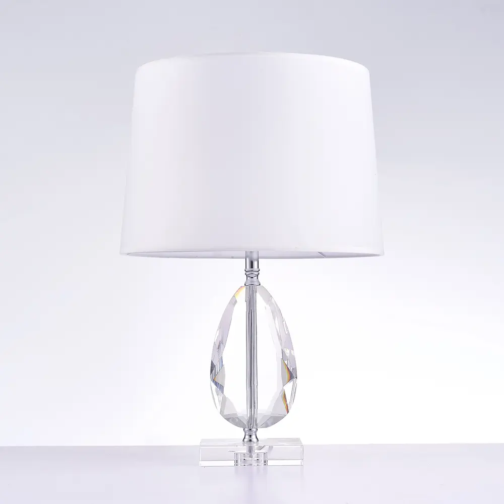 Pasargad Home Trento Lucite & Polished Chrome Table Lamp