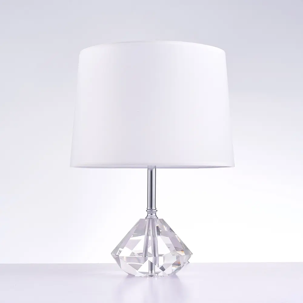 Pasargad Home Tortona Lucite Diamond Shaped Table Lamp