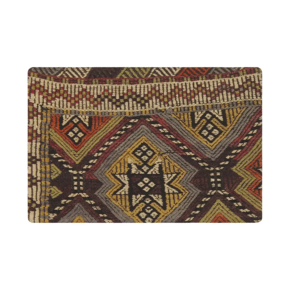 Pasargad Home Vintage Turkish Kilim Multicolor Accent Pillow Cover - 16